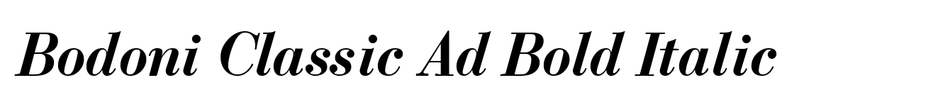 Bodoni Classic Ad Bold Italic image
